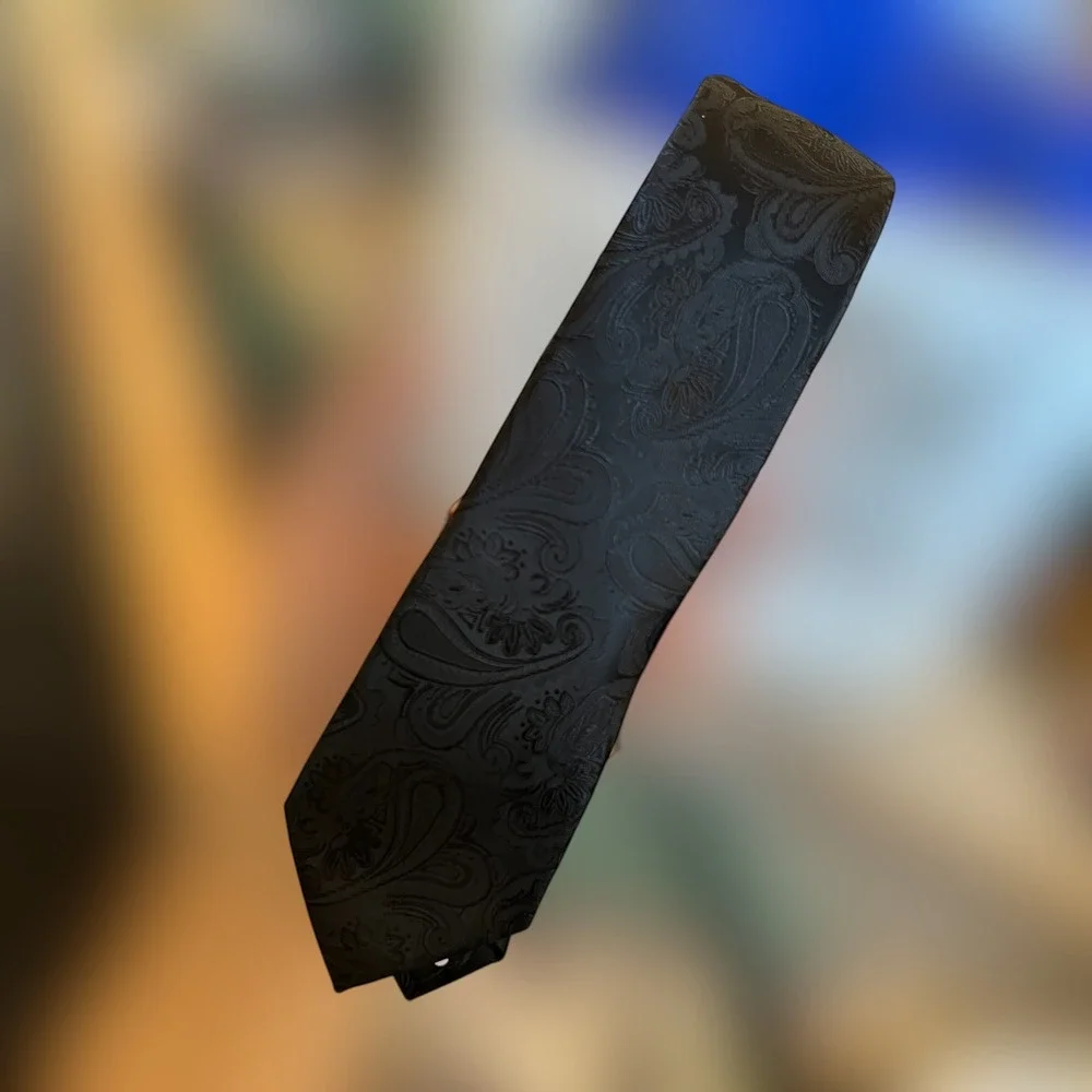 Kilburne Finch Mens Tie Black 59